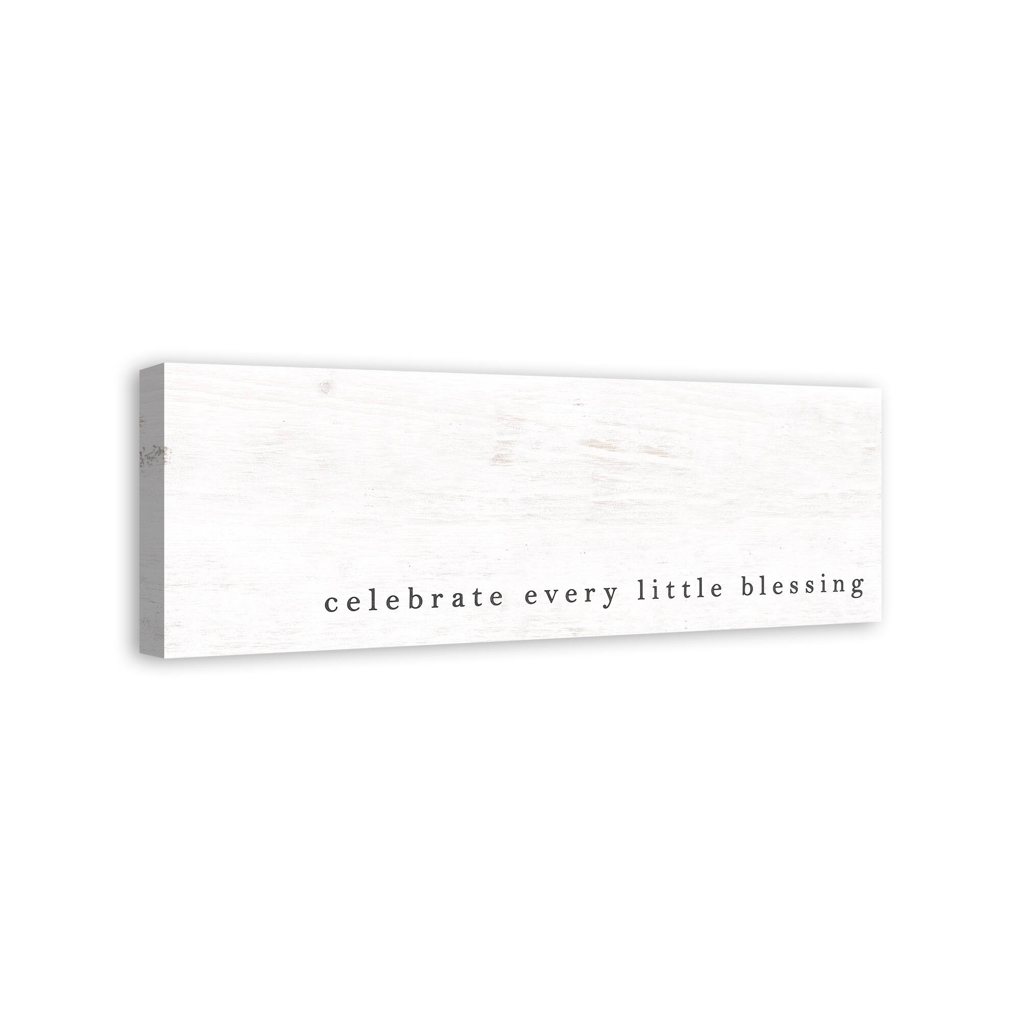 Celebrate Blessings 36" x 12" Canvas Wall Art